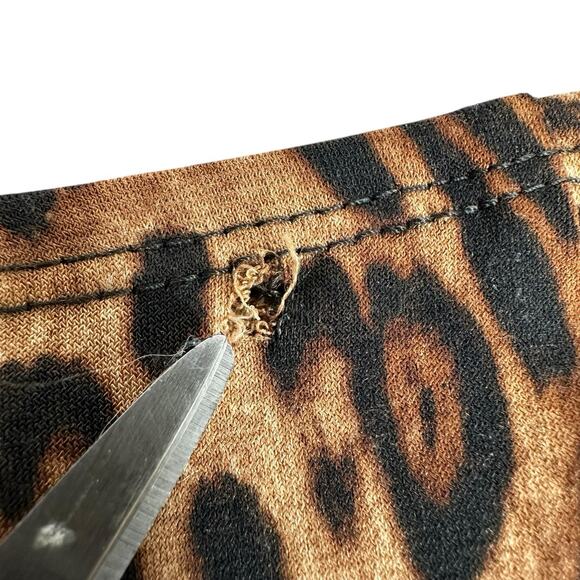 Robbie Bee Leopard Print 3/4 Sleeve Dress size Medium - Picture 4 of 8